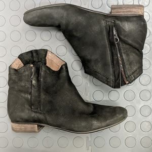 Black Zipper Booties